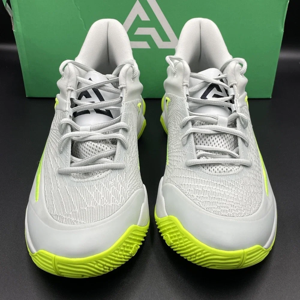 Nike Giannis Immortality 4 Shoes Mens 11 Silver Volt Black Basketball FQ3680-007